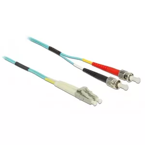 Оптоволоконный кабель DeLOCK 86566 0.5 м LC ST Aqua