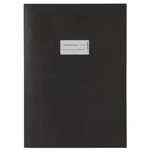 Herma 7096 Magazine and Book Cover Black Paper with Label Window