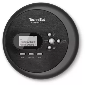 TechniSat DIGITRADIO CD 2GO Personīgais CD atskaņotājs Melns