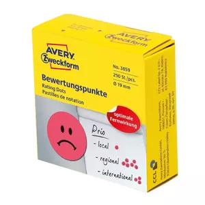Self-adhesive label Circle Permanent Avery 3859