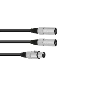 Аудиокабель XLR (3-pin) 2 x XLR (3-pin) Черный Omnitronic 30225204