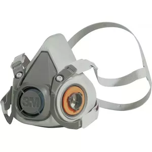 3M respirators pusmaska 6200 sērija 6000 bez filtra 4Pkt-saite 3M ar galvas lentu (6200)