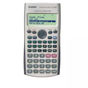 Casio FC-100V калькулятор Карман Финансовый Серый