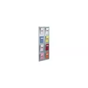 Настенный держатель буклетов Kerkmann 6196 алюминиевый, 1/3 DIN A4, 4 отделения