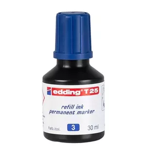 Pildviela marķierim Edding T 25 zila 30 ml saderīga ar Edding No.1/21/22/25/400/500/550/800/850/3000/3300