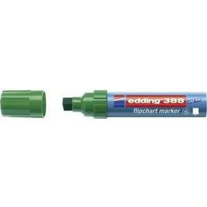 Flipčarta marķieris Edding 388 vienpadsmitspicīgs, apaļš/šķēlveida 4–12 mm, zaļš, 1 gab.