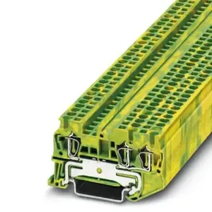 Phoenix Contact 3031267 ST 2,5-TWIN-PE Protective Conductor Terminal Block, Yellow-Green