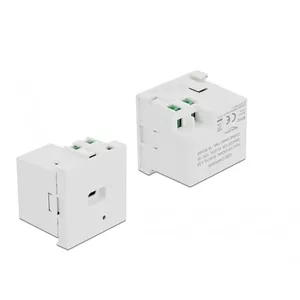 Wall Socket Outlet DELOCK 81312 USB-C 100–240V 0.5A White, LED Power Indicator