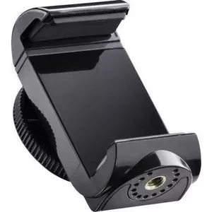 Smartphone holder mantona SM-850 with 1/4" tripod thread for mounting on tripods and accessories