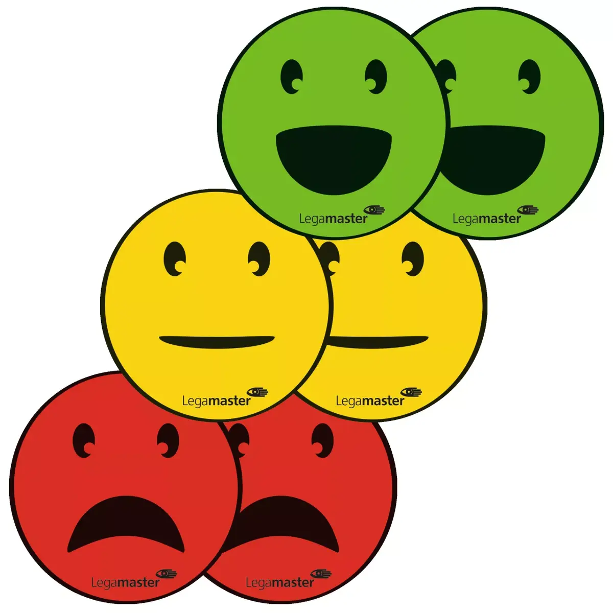 Board magnet Legamaster magnetic symbol emoticon assorted 50mm 6pcs Photo 4