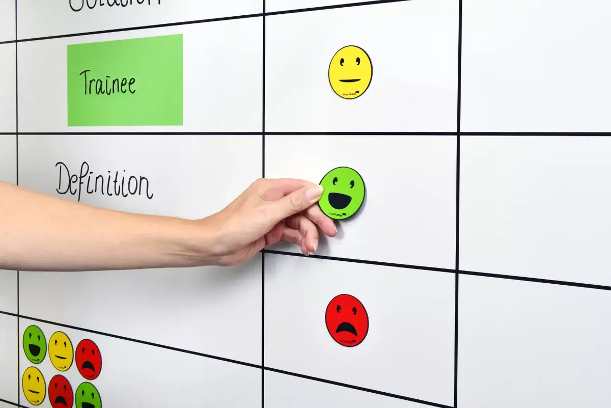 Board magnet Legamaster magnetic symbol emoticon assorted 50mm 6pcs Photo 6