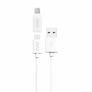 Jivo Technology JI-1863 USB kabelis 1 m USB 2.0 USB A Micro-USB A Balts