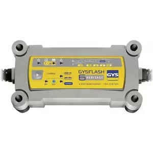 Lādētājs GYS FLASH HERITAGE 6A priekš 12V un 6V akumulatoriem, uzlādes strāva 0.8A–6A