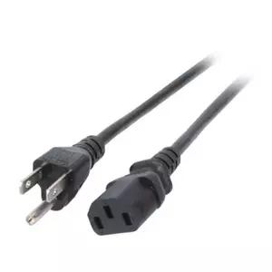 Сетевой кабель EFB Elektronik EK462.1,8 черный 1.8м NEMA 5-15P C13