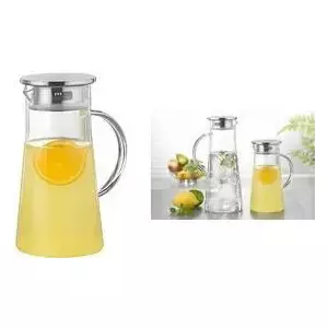 Pitcher Esmeyer Porto 410-927, glass carafe 1 L, height 22.6 cm