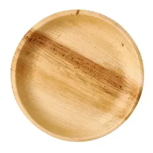 Plate Papstar 85503 Disposable Round Palm Leaf 23cm