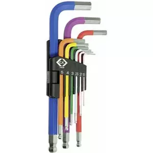 Hex Key Set c.k tools T4449 — Metric 1.5mm, 2mm, 2.5mm, 3mm, 4mm