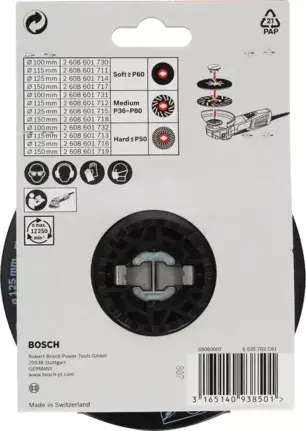 Backing pad Bosch 2 608 601 711 Photo 5