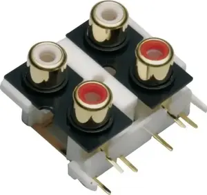 Savienotāja ligzda tru components 4‑polu vertikāla uzstādīšanai uz plates 1 gab.