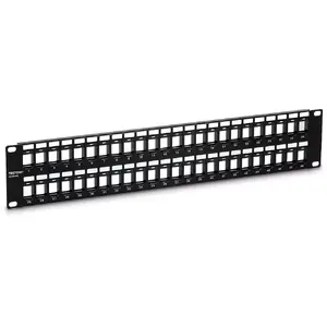 TRENDNET TC-KP48 48-Port Empty Keystone Rack Mount Patch Panel 2U Black