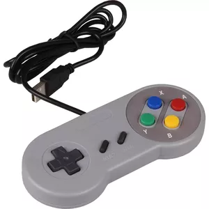 Joy-iT SBC-GAMEPAD-SNES spēļu kontrolierīce Pelēks USB 2.0 Spēļu paliktnis Analogs PC (dators)