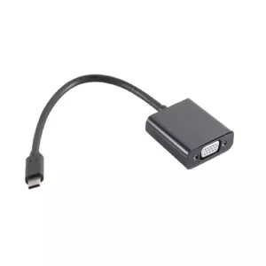 Video Cable Adapter USB Type-C VGA D-Sub Black S/CONN 14-05006