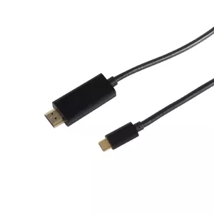 Video Cable Adapter S/CONN 10-57025 1m HDMI Type A USB Type-C Black