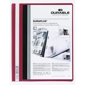 Durable DURAPLUS A4 Report Cover, Red
