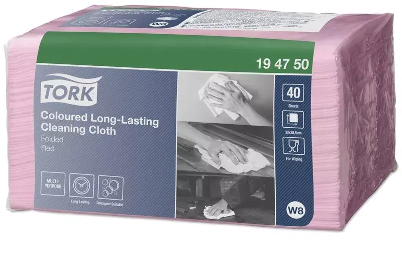 Tork 194750 paper cleaning cloths, red, 40 pcs Photo 2