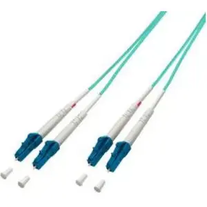 Fibre optic cable Lightwin LDP-50 LC-LC 10.0 OM3 10 m Blue