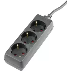 Сетевой фильтр AS Schwabe 11332 Schuko черный — 1 шт., разъемы Schuko