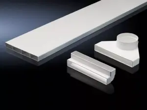 Rack aksesuārs Rittal 3286.850 — balts plastmasas korpuss, gaisa kanāls jumta dzesētājam