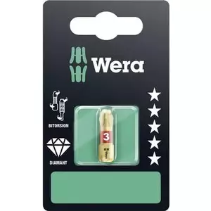 Wera Bit PH Gr.3 25mm 1/4" Phillips screwdriver bit, size PH3, 25 mm, 1/4" hex shank