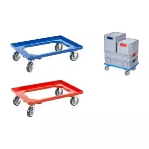 Transport roller allit ProfiPlus EuroRoll OS 600 — stable plastic transport roller, model 456866