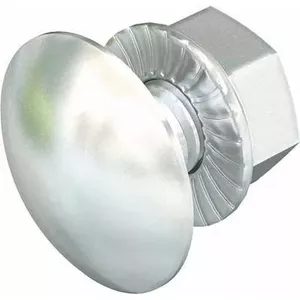 Flat round screw OBO Bettermann FRSB 6x12 A for electrical installation, stainless steel