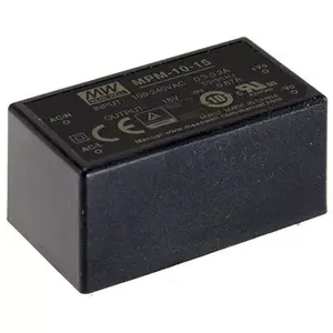 Barošanas adapteris MEAN WELL MPM-10-5, 10 W, 5 V izeja, 80–264 V ieeja