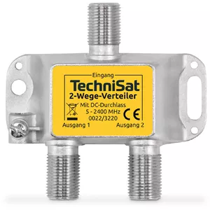 TechniSat 0022/3220 kabeļu sadalītājs vai savienotājs Sudrabs