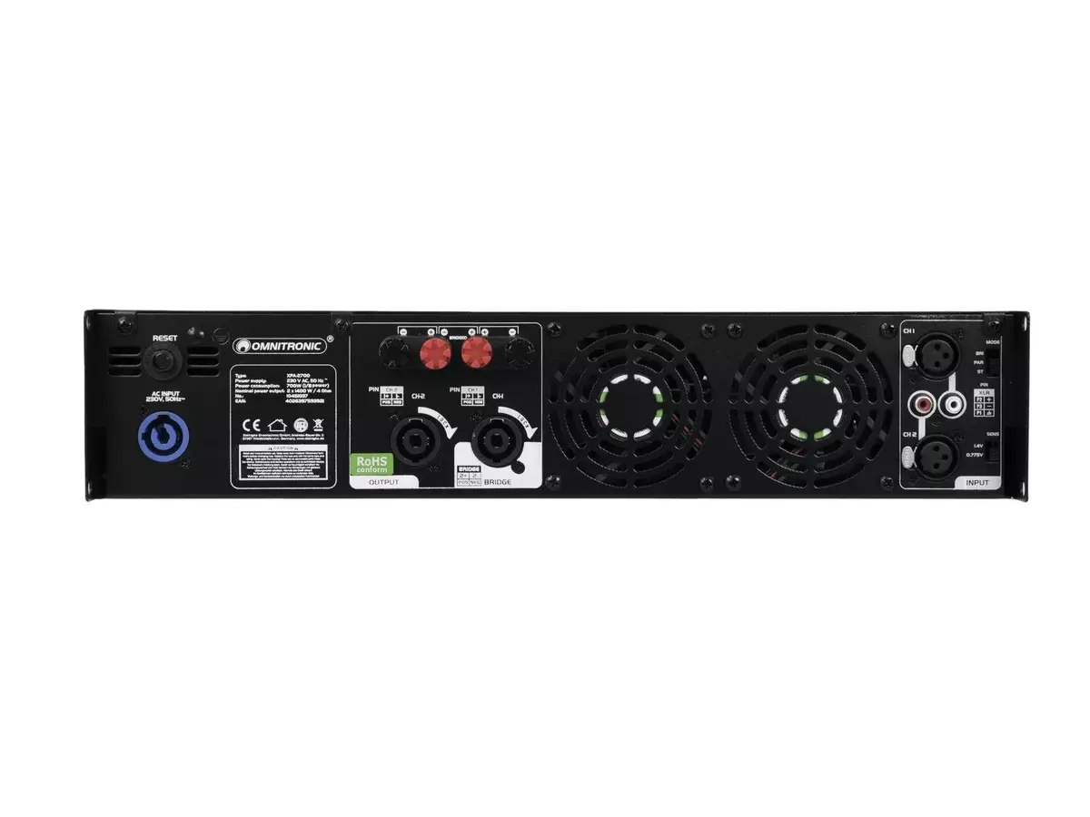 Pastiprinātājs Omnitronic XPA-2700 Photo 3