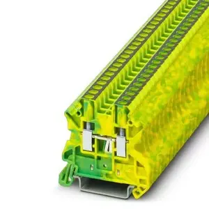 Phoenix Contact 3044093 UT 2,5-PE Protective Ground Terminal Block, 2.5 mm²