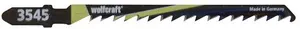 Wolfcraft 3545000 Jigsaw Blade High Carbon Steel 2-Pack for Chipboard and Softwood