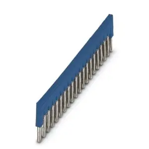 Phoenix Contact FBS 20-6 BU Plug-in Bridge, 20-Position, 6.2 mm, Blue