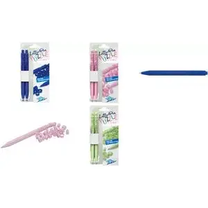 Lodīšu pildspalvu komplekts WEDO LetterPen PUZZLE, 2 gab., rozā — rakstīšanai