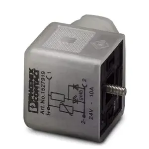 Phoenix Contact 1527919 Valve Connector 3-Pin Type A with LED Indicator and PG9 Cable Gland