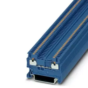 Phoenix Contact PT 1.5/S BU Feed-Through Terminal Block, 500V, Blue