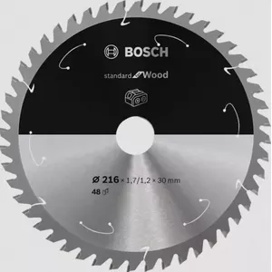 Bosch ripzāģa asmens kokam, diametrs 216 mm, atveres izmērs 30 mm