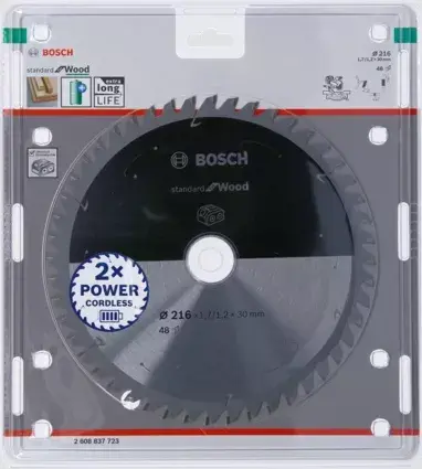 Bosch ripzāģa asmens kokam 216 mm Photo 2