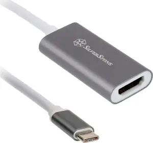 Adapter SILVERSTONE USB 3.1 Type-C to HDMI 2.0b SST-EP07C-E, video output adapter