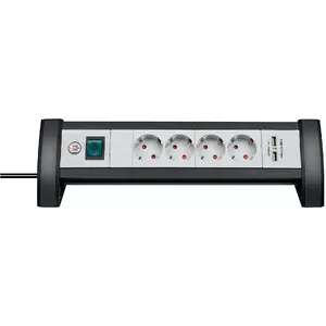 Удлинитель Brennenstuhl 1156250514 1.8м 4 розетки Черный Серый