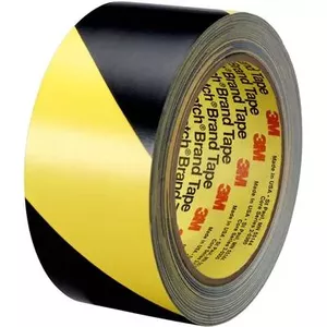 Hazard marking tape 3M 5702101, black/yellow, 33 m × 10 cm