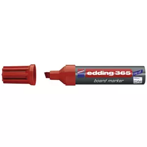 Marķieris Edding 365, šķērsgriezuma (chisel) uzgalis, sarkans, 1 gab.